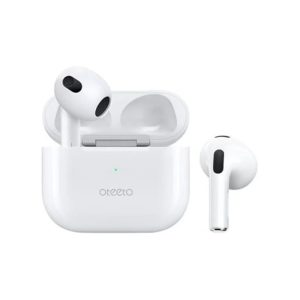 Oteeto OT4 True Wireless Earphone With HiFi Sound Quality, Noise Cancellation, and Wireless Charging Compatible With iOS Devices & Android