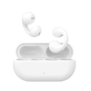 CW50 Wireless In-Ear Bluetooth Headset with Charging Case - HiFi Pro Sound Quality, Enhanced Noise Cancellation, Waterproof, Long Battery Life (Beige)