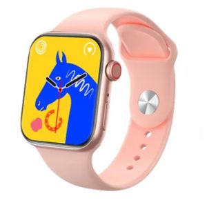 X-Inova Germany S9 Pro Mini Smart Watch – Stylish Gold Design with Versatile Strap Options and Wireless Charging