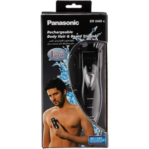 Panasonic Rechargeable Wet/Dry Body Hair and Beard Trimmer- Black
