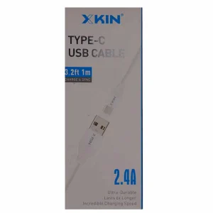 2.4A Fast Charging Type C Data Cable, for Charging and Sync- 1M