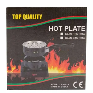 Electric Stove, Electric Hot Plate with Removable Rubber Handle, Suitable for Home Outdoor SX-A13
