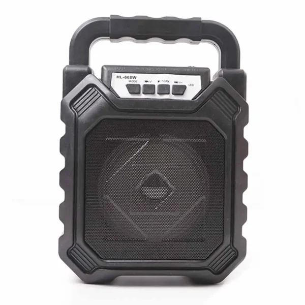 Super Bass Wireless Portable Bluetooth Speaker with USB Flash Drive Support- Black