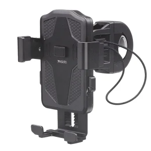 Yesido Bicycle Bracket, Mobile Phone Holder- Black