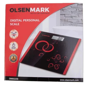 Olsenmark Digital Personal Weighing Scale with High Capacity- Black