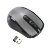 Digital PC Mouse, Wireless Mouse with USB Receiver, Gray and Black- 2.4Ghz
