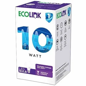 Ecolink LED Bulb 10Watt 100-250 Voltage, White