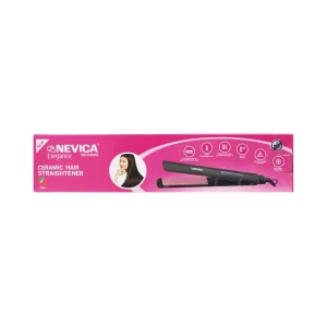 Nevica Elegance Ceramic Hair Straightener- Black