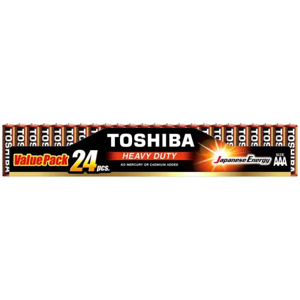 Toshiba Heavy Duty AAA 1.5V Battery, Pack of 24 pcs