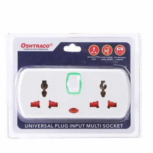 Oshtracho Universal Plug Input Multi Socket- White