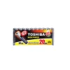Toshiba High Power Alkaline AAA Battery, LR03 1.5V, +25% Power Up Energy, Pack of 20 pcs
