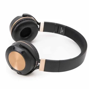 Wireless Foldable Over-Ear Soft Padded Headphones- Black