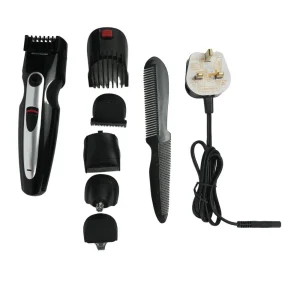 Sonashi 7 in 1 Rechargeable Hair Clipper Set, SHC-1042- Black