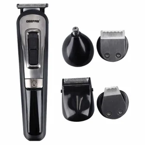 Geepas Rechargeable 11in1 Grooming Kit, Black Shaving Machine for Mens, Multifunction Beard Shaver