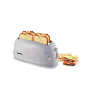 Geepas GBT9895 4 Slice Toaster With Auto Shut Off And Cool Touch Body- White
