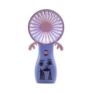 Mini Handheld Fan USB Rechargeable Mini fan Outdoor Travel Fan- Blue