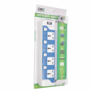 Multipurpose Power Socket Extension with 4 Plugs- Blue