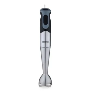 Geepas GHB5468 Hand Blender 2 Speed Powerful Motor with Stainless Steel Blade & Removable Stick- Silver