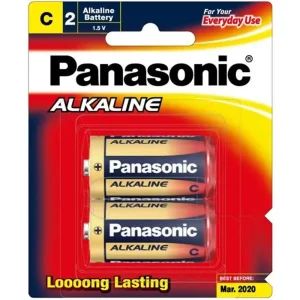 Panasonic Long Lasting Advanced Power LR14T2B Alkaline Battery C2 1.5V- 2pcs