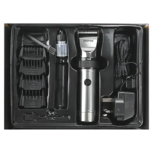 Geepas Rechargeable Hair Clipper with on/off Switch- Black