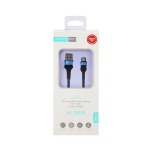 Xipin Full Compatible Flash Charging Data Cable 5A with Micro Plug- Blue Color 1000mm