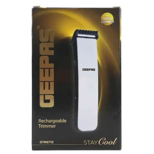 Geepas Rechargeable Trimmer With High Cutting Performance - Red