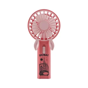 Mini Handheld Fan USB Rechargeable Mini fan Outdoor Travel Fan- Pink color