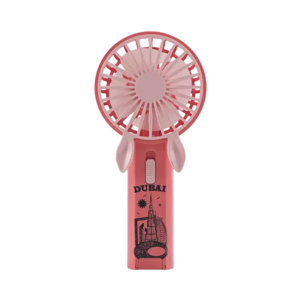 Mini Handheld Fan USB Rechargeable Mini fan Outdoor Travel Fan- Pink color