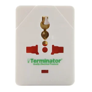 Terminator Universal Multi Plug, 3 Way Travel Adaptor With Fuse