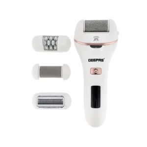 Geepas 4in1 Rechargeable Ladies Epilator Set with LED Display for Battery Status- GLS86059