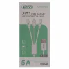 Kubala 3In1 Original Superfast Charging USB Cable- Lightning, Micro and Type-C