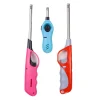 Super Quality Gas Ignition Lighter with Butane Cartridge, Pack of 2 Lighters and 1 Cartridge- Red, Pink, Blue