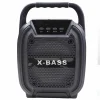 BT Speaker BT-6117 Super Bass Wireless Speaker Tube Shaped Speaker X-Bass 6.5inch- Black