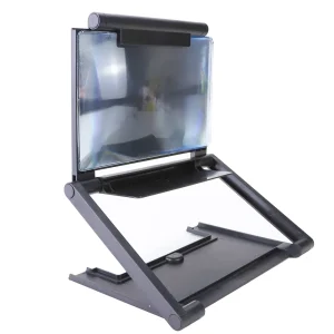 Mobile Phone Video Amplifier, 3D HD Screen Amplifier, Portable Mobile Phone Screen Projector- Black