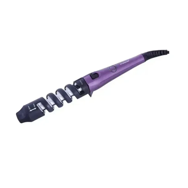 Olsenmark OMH4078 Ceramic Hair Curler With Spiral Curling Guides And Ceramic Coated Barrel- Purple