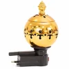 Stainless Steel Electric Incense Burner with Plug-In, 220-240V- Gold
