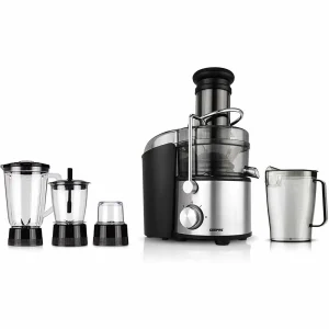 4in1 Blender and Juice Extractor, Black, GSB44016, Stainless Steel, Alloy Steel