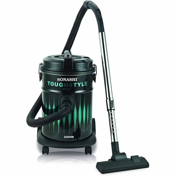 Sonashi 21Ltr Drum Vacuum Cleaner SVC-9008D, Strong Suction 2000W Vacuum Cleaner