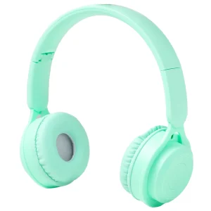 Wireless Bluetooth Foldable Headphones, Built-In Microphone, Hi-Fi Stereo, Soft Earmuffs and Wired Mode for PC, Cellphone with Charging Cable- Green