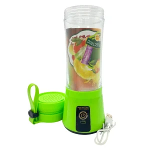 Portable And Rechargeable Green Colored Battery Juice Blender - 380ml
