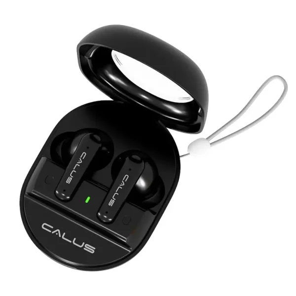 Calus C13 Pro Wireless Bluetooth Earbuds Gaming Headphones Deep Bass Low Latency Headset with Built-in Microphone- Black