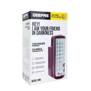 Geepas Rechargeable LED Lantern- Red