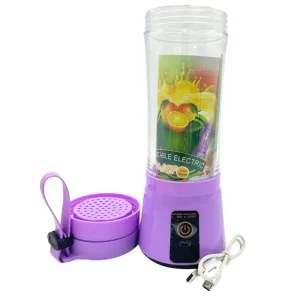 Portable And Rechargeable Purple Colored Battery Juice Blender - 380ml