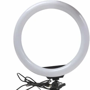 Wire-Control Mobile Phone RGB LED Live Fill Light, MJ33 Soft Ring Light with Mobile Holder, Tik Tok USB Ring Light 13inch