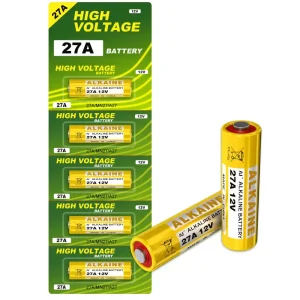 Alkaine High Voltage 27A AJ Alkaline Battery 12V- 5pcs