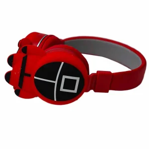 Squid Game Wireless Bluetooth Ear Headphones Color Red