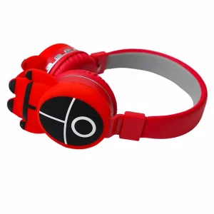 Squid Game Wireless Bluetooth Ear Headphones Red, Color