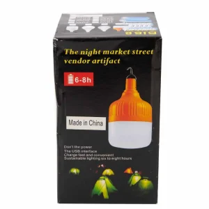 Outdoor Led Rechargeable Light Bulb, USB Charging Lightning, Portable Emergency Light