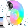 Cute Conch Shaped Portable Wireless Speaker With Colorful Lights- Multi-Color