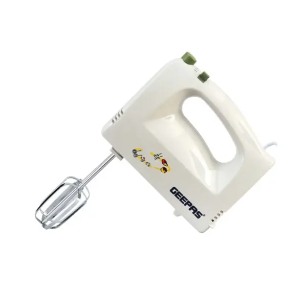 Geepas Hand Mixer Electric Beater with Beaters and Dough Hook 160W- GHM2001N